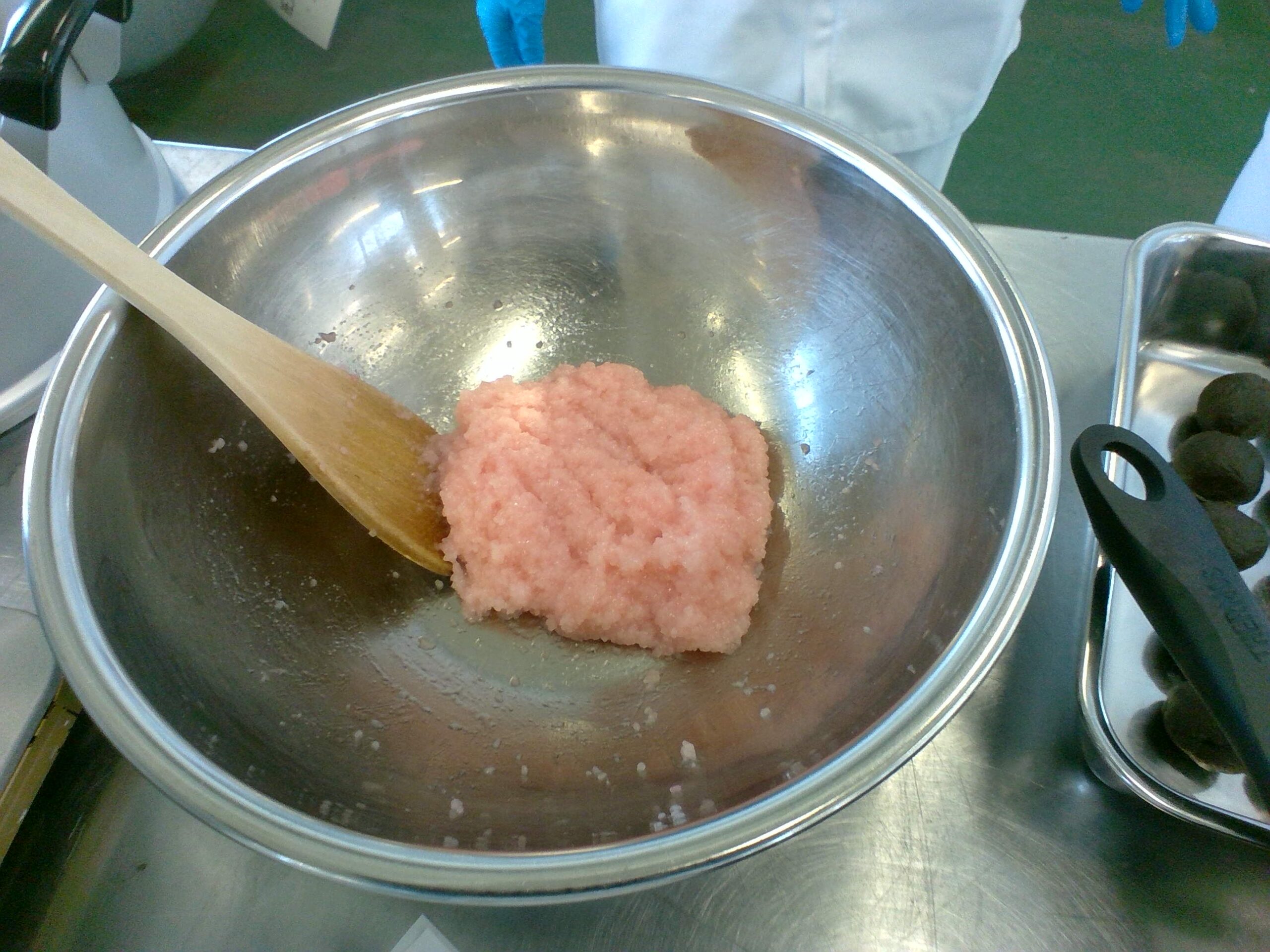 食品科学科３年生 桜餅 製造実習