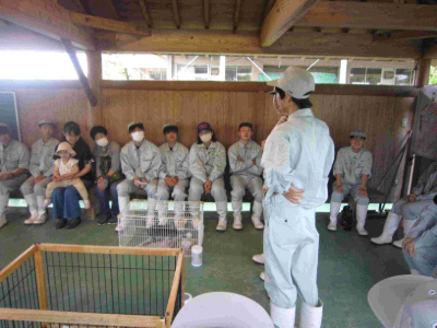 1学期の振り返り！【畜産科学科】動物ふれあい交流  庄内子育て広場R8.5.27